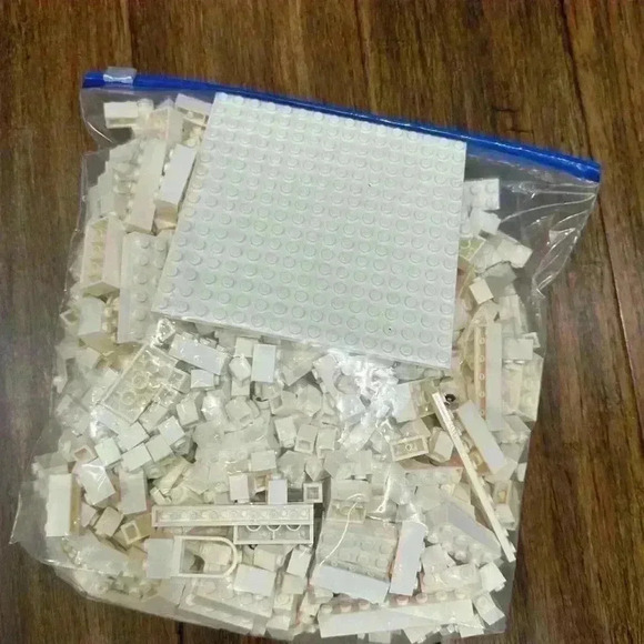 Lego Bag of miscellaneous white pieces - Picture 3 of 3